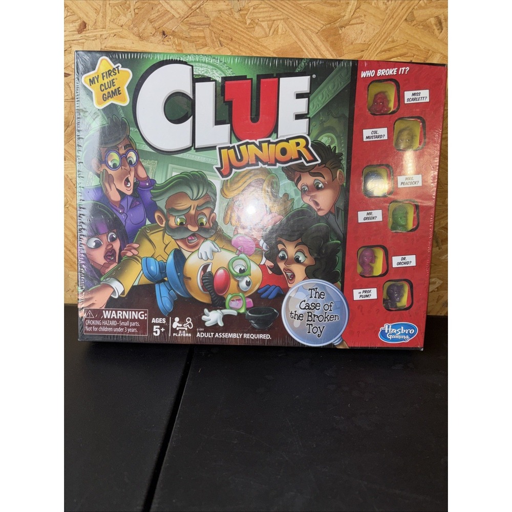 Hasbro Clue Jr. Family Fun Case of the Missing Cake Board Game‎
